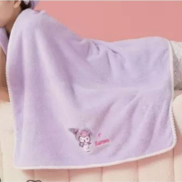 Brand New Sanrio Purple Kuromi Bath Towel - Picture 2 of 7